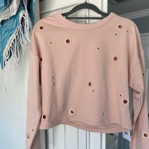 NWT XS Alo Yoga Pink Cadence Pullover